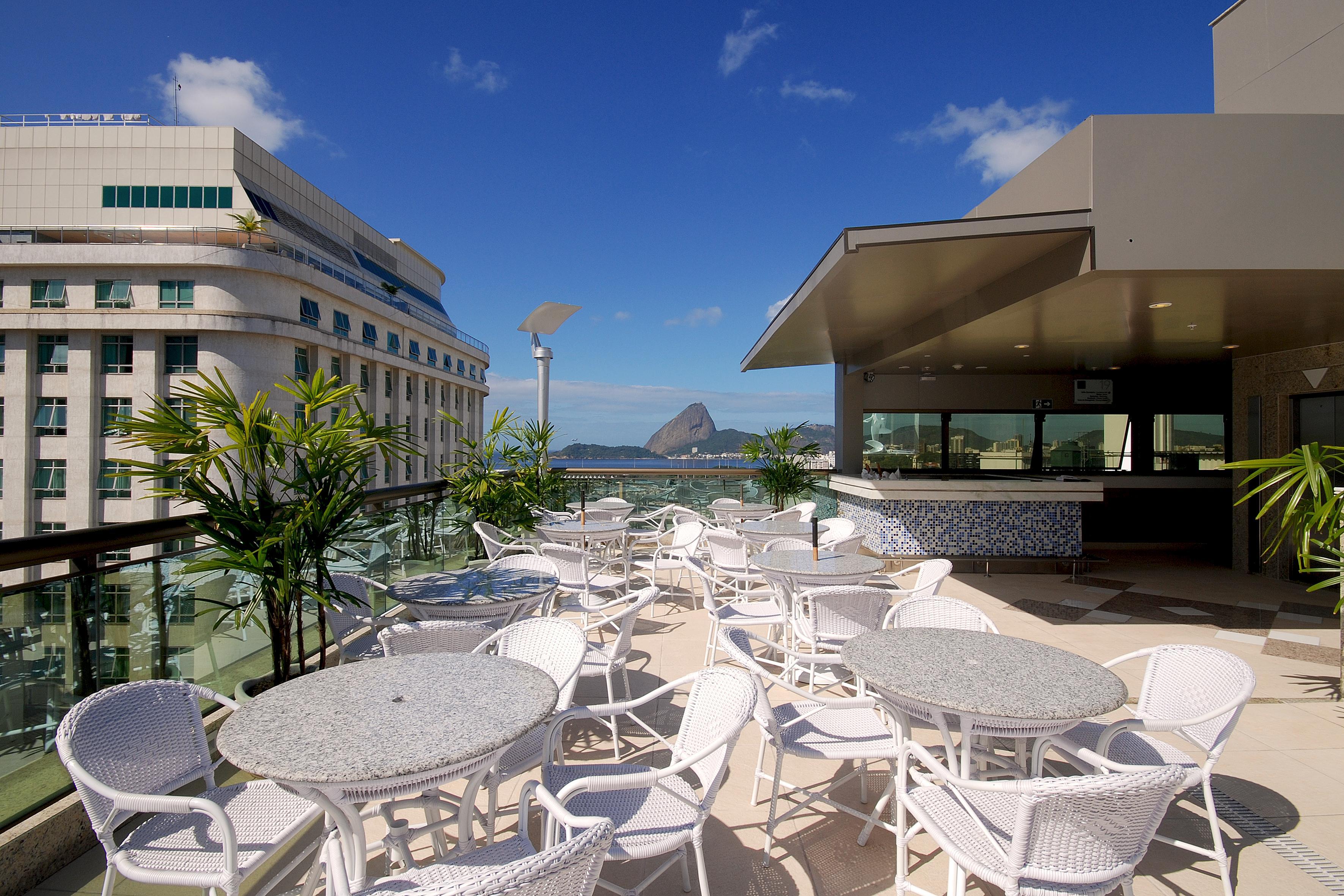 Hotel Atlântico Business Centro Rio de Janeiro Esterno foto Rooftop terrace of a hotel in Rio de Janeiro