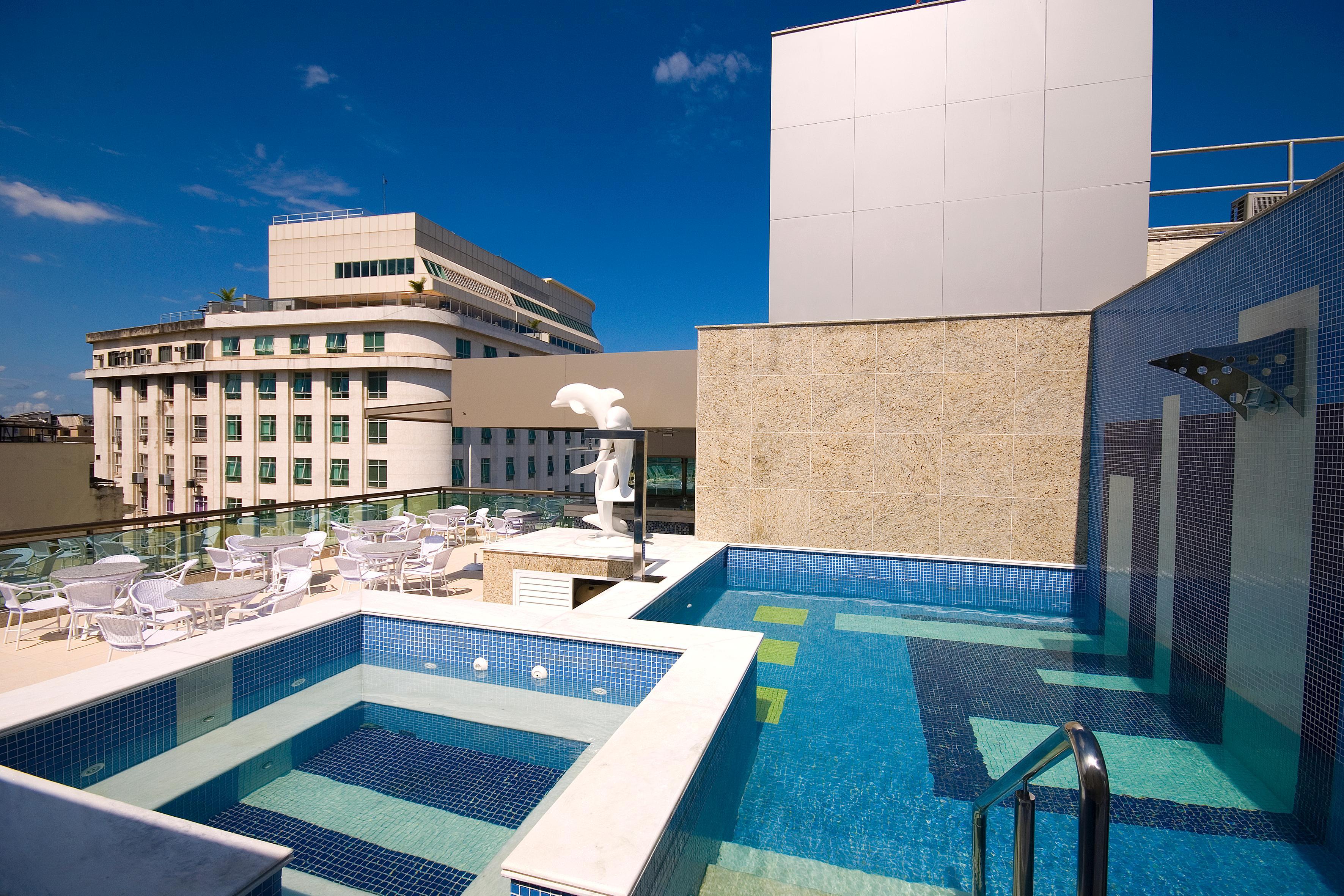 Hotel Atlântico Business Centro Rio de Janeiro Esterno foto Rooftop swimming pool